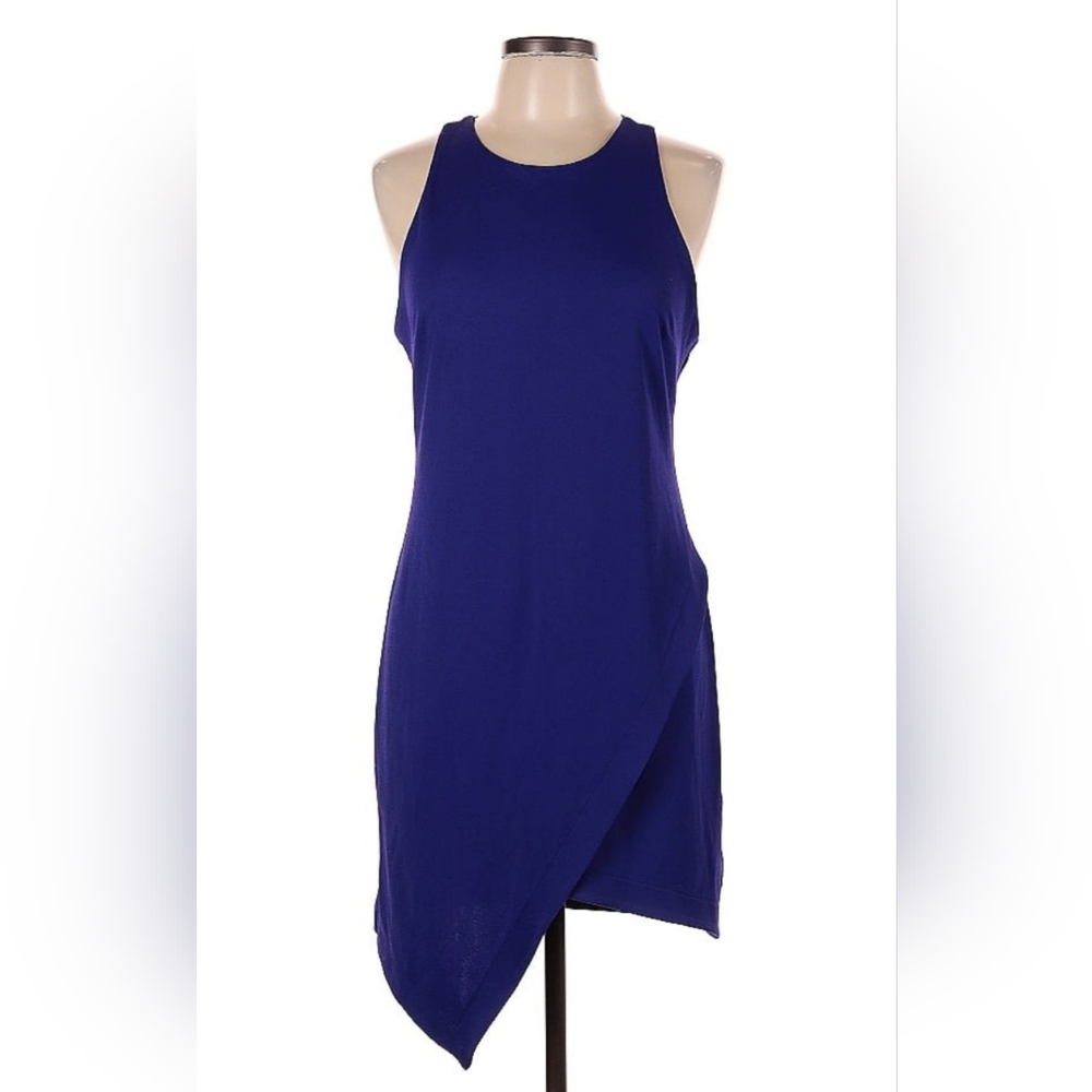 Purple Leith Sleeveless Assymetrical Dress